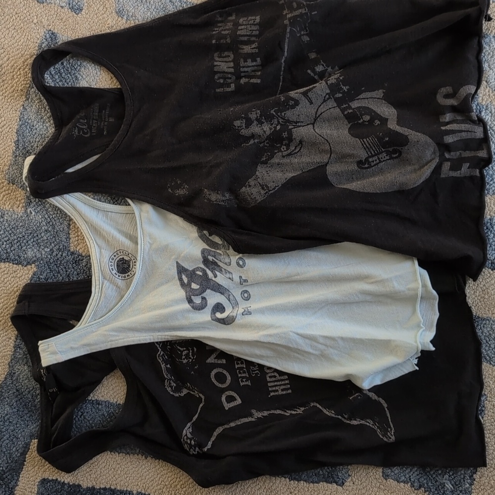Lucky Brand Vintage Style Tank Tops-3